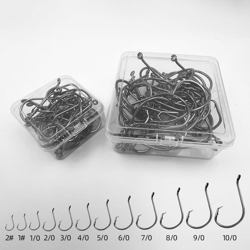 ShareShark 50pcs/box 7384 High - огляд і ціна Fishing Hook Circle