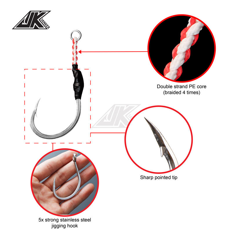 JK HVS Heavy Power Assist 7/0~ - огляд і ціна Fishing Hook Assortment