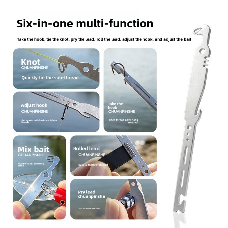 QAJTAO 4 Pieces 6-in-1 Stainle - огляд і ціна Fishing Hook Remover